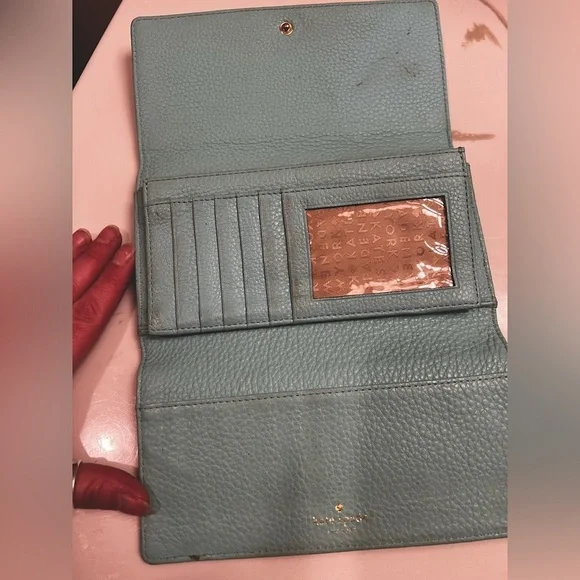 Kate Spade Light Blue Wallet used project wallet - Picture 3 of 4